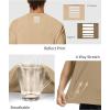 image:imageRoadbox Mens UPF 50 Swim Shirts Short Sleeve Sun Protection Quick Dry Rash Guard Water TShirt for Surfing Fishing BeachKhaki