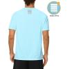 image:imageRoadbox Mens UPF 50 Swim Shirts Short Sleeve Sun Protection Quick Dry Rash Guard Water TShirt for Surfing Fishing BeachLight Blue