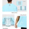 image:imageRoadbox Mens UPF 50 Swim Shirts Short Sleeve Sun Protection Quick Dry Rash Guard Water TShirt for Surfing Fishing BeachLight Blue