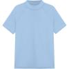 image:imageRoadbox Boys Rash Guard Swim Shirt Toddler UPF 50 Quick Dry Short Sleeve UV Protection Rashguard Surf Water Shirts for KidsSky Blue
