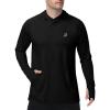 image:imageRoadbox Mens UPF 50 Sun Protection Fishing Shirts Long Sleeve UV SPF Hoodie Lightweight Rash Guard for Hiking RunningBlack