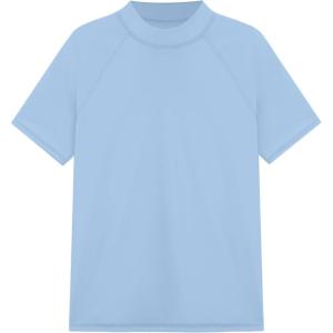 image:imageRoadbox Boys Rash Guard Swim Shirt Toddler UPF 50 Quick Dry Short Sleeve UV Protection Rashguard Surf Water Shirts for KidsSky Blue