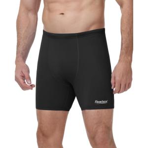 image:imageRoadbox Mens Athletic Swim Jammers Competitive Training Endurance Swimsuit Quick Dry Racing Swimming Shorts UPF 50Black