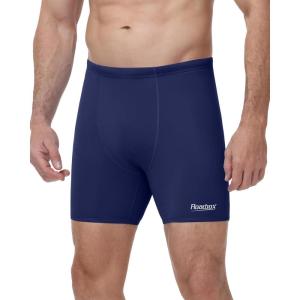 image:imageRoadbox Mens Athletic Swim Jammers Competitive Training Endurance Swimsuit Quick Dry Racing Swimming Shorts UPF 50Navy Blue
