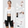 image:imageRoadbox Womens UPF 50 Sun Protection Hoodie Jacket Lightweight SPF Long Sleeve Full Zip Workout Shirts for Hiking Running02 White
