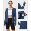 image:imageRoadbox Womens UPF 50 Sun Protection Hoodie Jacket Lightweight SPF Long Sleeve Full Zip Workout Shirts for Hiking Running04 Dark Blue