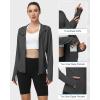 image:imageRoadbox Womens UPF 50 Sun Protection Hoodie Jacket Lightweight SPF Long Sleeve Full Zip Workout Shirts for Hiking Running07 Dark Gray