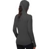 image:imageRoadbox Womens UPF 50 Sun Protection Hoodie Jacket Lightweight SPF Long Sleeve Full Zip Workout Shirts for Hiking Running07 Dark Gray