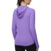 image:imageRoadbox Womens UPF 50 Sun Protection Hoodie Jacket Lightweight SPF Long Sleeve Full Zip Workout Shirts for Hiking Running10 Purple
