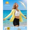 image:imageRoadbox Womens UPF 50 Sun Protection Hoodie Jacket Lightweight SPF Long Sleeve Full Zip Workout Shirts for Hiking Running11 Yellow