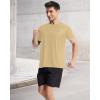 image:imageRoadbox Mens Swim Shirt Short Sleeve UPF 50 UV Sun Protection Rash Guard Quick Dry Water Beach Workout Athletic T ShirtsKhaki