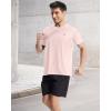 image:imageRoadbox Mens Swim Shirt Short Sleeve UPF 50 UV Sun Protection Rash Guard Quick Dry Water Beach Workout Athletic T ShirtsPink