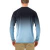 image:imageRoadbox Mens UPF 50 UV Sun Protection Shirts Outdoor Long Sleeve SPF Rash Guard for Fishing Hiking Swimming Running1 Pack  Gradient Black