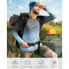 image:imageRoadbox Mens UPF 50 UV Sun Protection Shirts Outdoor Long Sleeve SPF Rash Guard for Fishing Hiking Swimming Running1 Pack  Gradient Black