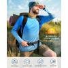image:imageRoadbox Mens UPF 50 UV Sun Protection Shirts Outdoor Long Sleeve SPF Rash Guard for Fishing Hiking Swimming Running1 Pack  Gradient Blue