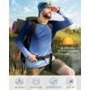 image:imageRoadbox Mens UPF 50 UV Sun Protection Shirts Outdoor Long Sleeve SPF Rash Guard for Fishing Hiking Swimming Running1 Pack  Gradient Navy