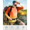 image:imageRoadbox Mens UPF 50 UV Sun Protection Shirts Outdoor Long Sleeve SPF Rash Guard for Fishing Hiking Swimming Running1 Pack  Gradient Orange