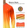 image:imageRoadbox Mens UPF 50 UV Sun Protection Shirts Outdoor Long Sleeve SPF Rash Guard for Fishing Hiking Swimming Running1 Pack  Gradient Orange