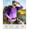 image:imageRoadbox Mens UPF 50 UV Sun Protection Shirts Outdoor Long Sleeve SPF Rash Guard for Fishing Hiking Swimming Running1 Pack  Gradient Purple