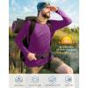 image:imageRoadbox Mens UPF 50 UV Sun Protection Shirts Outdoor Long Sleeve SPF Rash Guard for Fishing Hiking Swimming Running1 Pack20royal Purple