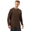 image:imageRoadbox Mens UPF 50 UV Sun Protection Shirts Outdoor Long Sleeve SPF Rash Guard for Fishing Hiking Swimming Running1 Pack21coffee Brown