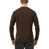 image:imageRoadbox Mens UPF 50 UV Sun Protection Shirts Outdoor Long Sleeve SPF Rash Guard for Fishing Hiking Swimming Running1 Pack21coffee Brown