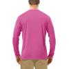 image:imageRoadbox Mens UPF 50 UV Sun Protection Shirts Outdoor Long Sleeve SPF Rash Guard for Fishing Hiking Swimming Running1 Pack22fuchsia