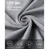 image:imageRoadbox UPF 50 Sun Shirts for Men UV Protection Long Sleeve Swim Shirt Quick Dry Rash Guard for Fishing Hiking Running2 Pack  Cation Grayblue