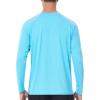 image:imageRoadbox UPF 50 Sun Shirts for Men UV Protection Long Sleeve Swim Shirt Quick Dry Rash Guard for Fishing Hiking Running2 Pack  Cation Greenblue
