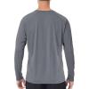image:imageRoadbox UPF 50 Sun Shirts for Men UV Protection Long Sleeve Swim Shirt Quick Dry Rash Guard for Fishing Hiking RunningDark Gray