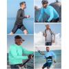 image:imageRoadbox UPF 50 Sun Shirts for Men UV Protection Long Sleeve Swim Shirt Quick Dry Rash Guard for Fishing Hiking RunningDark Gray