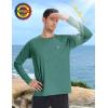 image:imageRoadbox UPF 50 Sun Shirts for Men UV Protection Long Sleeve Swim Shirt Quick Dry Rash Guard for Fishing Hiking RunningJade Green