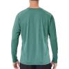 image:imageRoadbox UPF 50 Sun Shirts for Men UV Protection Long Sleeve Swim Shirt Quick Dry Rash Guard for Fishing Hiking RunningJade Green