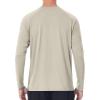 image:imageRoadbox UPF 50 Sun Shirts for Men UV Protection Long Sleeve Swim Shirt Quick Dry Rash Guard for Fishing Hiking RunningKhaki