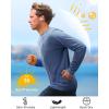 image:imageRoadbox UPF 50 Sun Shirts for Men UV Protection Long Sleeve Swim Shirt Quick Dry Rash Guard for Fishing Hiking RunningNavy