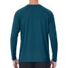 image:imageRoadbox UPF 50 Sun Shirts for Men UV Protection Long Sleeve Swim Shirt Quick Dry Rash Guard for Fishing Hiking RunningPeacock Blue