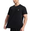 image:imageRoadbox Mens Swim Shirt Short Sleeve UPF 50 UV Sun Protection Rash Guard Quick Dry Water Beach Workout Athletic T ShirtsBlack