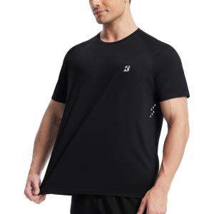 image:imageRoadbox Mens Swim Shirt Short Sleeve UPF 50 UV Sun Protection Rash Guard Quick Dry Water Beach Workout Athletic T ShirtsBlack