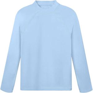 image:imageRoadbox Boys UPF 50 Rash Guard Swim Shirt Sun Protection Long Sleeve for Kids Toddler Rashguard Athletic Surf Water Shirts1sky Blue