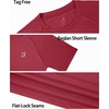 image:imageRoadbox Boys Rash Guard Swim Shirt UPF 50 Sun Protection Short Sleeve Quick Dry Rashguard Water Shirt for Kids2packmedium Blue  Red