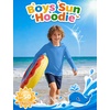 image:imageRoadbox Boys Sun Hoodie UPF 50 Fishing Shirt Kids UV Protection Long Sleeve Hooded Rash Guard Athletic Hiking Swim Shirts02 Royal Blue