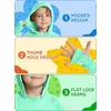image:imageRoadbox Boys Sun Hoodie UPF 50 Fishing Shirt Kids UV Protection Long Sleeve Hooded Rash Guard Athletic Hiking Swim Shirts05 Green