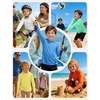 image:imageRoadbox Boys Sun Hoodie UPF 50 Fishing Shirt Kids UV Protection Long Sleeve Hooded Rash Guard Athletic Hiking Swim Shirts08 Yellow