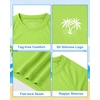 image:imageRoadbox Boys UPF 50 Rash Guard Swim Shirt Kids Long Sleeve Sun Protection Shirts Quick Dry UV Rushguard for Water BeachLime Green
