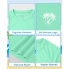 image:imageRoadbox Boys UPF 50 Rash Guard Swim Shirt Kids Long Sleeve Sun Protection Shirts Quick Dry UV Rushguard for Water BeachMint Green
