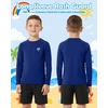 image:imageRoadbox Boys UPF 50 Rash Guard Swim Shirt Kids Long Sleeve Sun Protection Shirts Quick Dry UV Rushguard for Water BeachNavy Blue