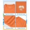 image:imageRoadbox Boys UPF 50 Rash Guard Swim Shirt Kids Long Sleeve Sun Protection Shirts Quick Dry UV Rushguard for Water BeachOrange