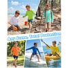image:imageRoadbox Boys UPF 50 Rash Guard Swim Shirt Kids Long Sleeve Sun Protection Shirts Quick Dry UV Rushguard for Water BeachWhite