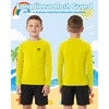 image:imageRoadbox Boys UPF 50 Rash Guard Swim Shirt Kids Long Sleeve Sun Protection Shirts Quick Dry UV Rushguard for Water BeachYellow