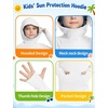 image:imageRoadbox Boys UPF 50 Sun Hoodie Fishing Shirt Kids Long Sleeve Hooded Rash Guard UV Protection Athletic Hiking Swim Shirts01 White
